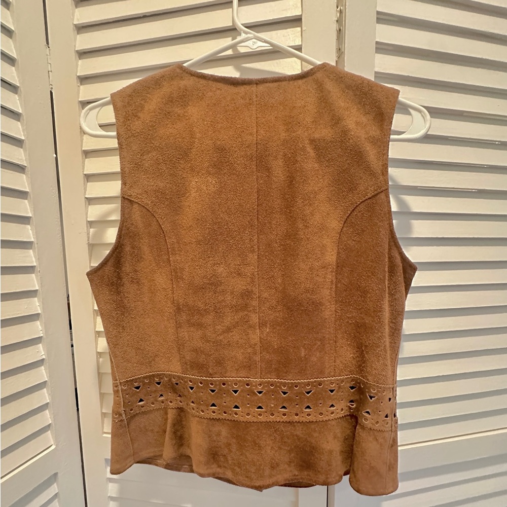 Brown Suede Vest - Picture 5 of 12